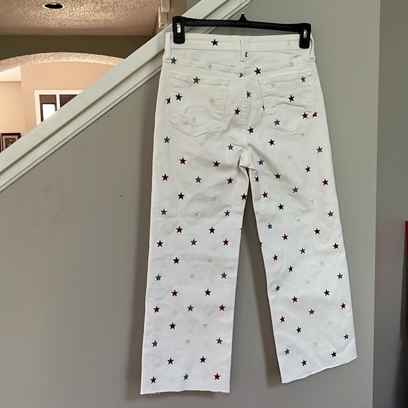 Driftwood Charlee High Rise Wide Leg Embroidered Jeans. - Picture 7 of 11